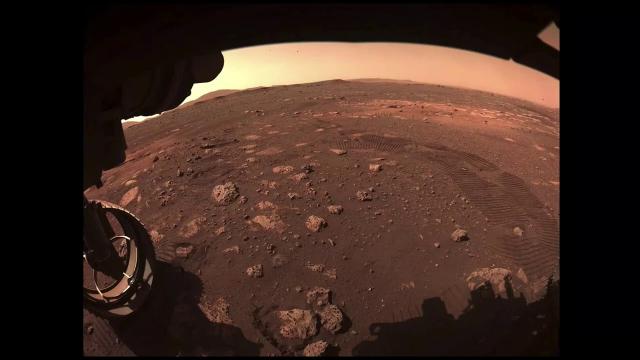 Perseverance moves wheel, test drive tracks seen in latest pics from Mars