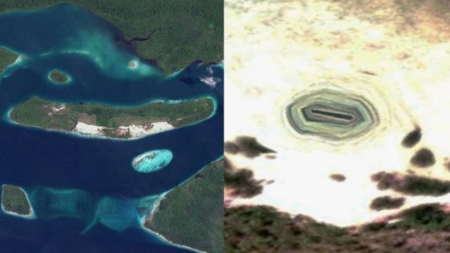 Entrance to Underground Base Discovered in Secluded Indonesian Island on Google Earth - FindingUFO