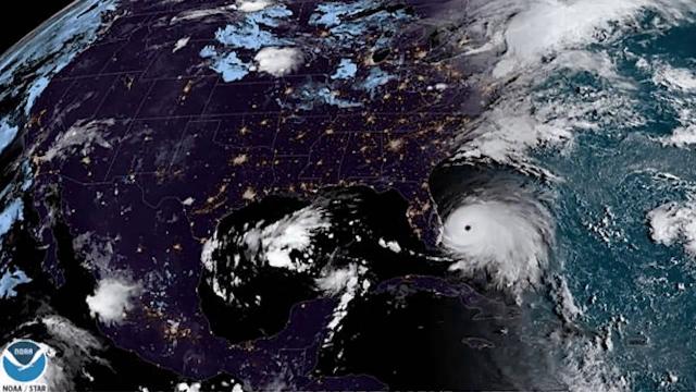 Cat 5 Hurricane Dorian Hovers Over Bahamas in Sept. 2 Satellite View