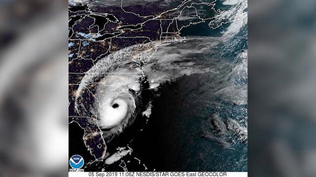 Hurricane Dorian is Category 3 Again - Space View on Sept. 5