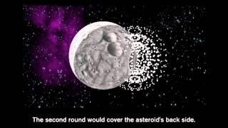 Deflecting an asteroid, with paintballs