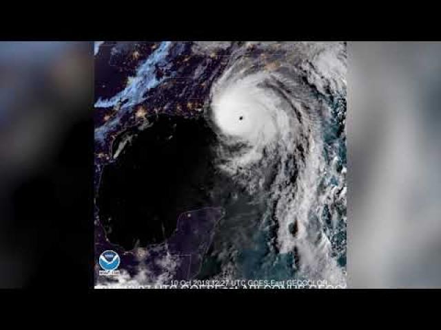 Hurricane Michael Over Florida Panhandle - View From Space