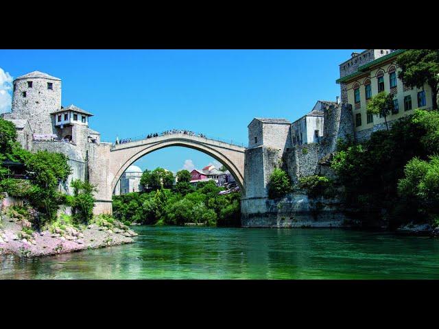 Sphere UFOs were filmed by tourist while flying over the village of Mostar, Bosnia