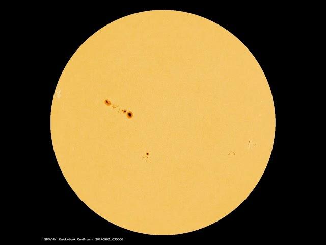 Sunspot Grows 10X Larger Surprisingly Fast