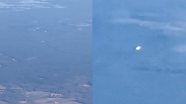 Incredible Fast Moving Tic-Tac Shaped UFO Filmed During Flight Somewhere over Southern New Jersey