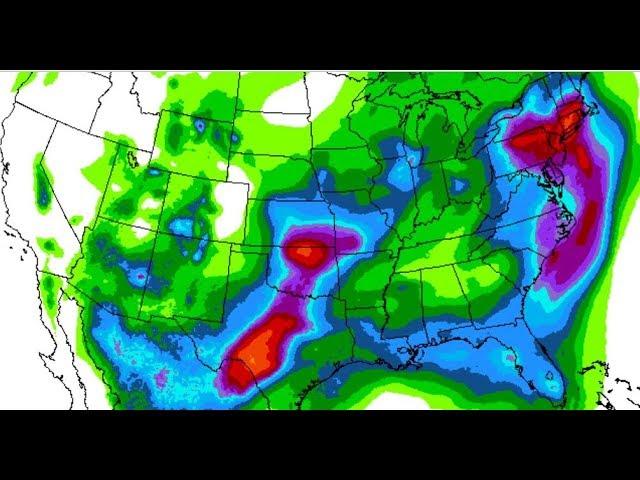 Texas Flood over next 5 days & the Atlantic Ocean is Waking up.