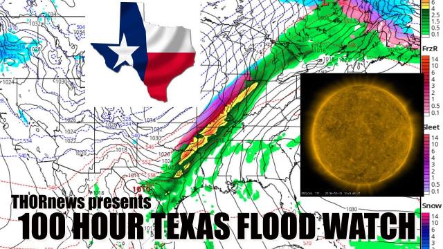 100 Hour Texas Flood Watch due to Stationary Storm USA