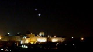 Massive UFO Fleet Sighting Incredible Shocking Footage Over Dome OF Rock Jerusalem Oct 5 2012