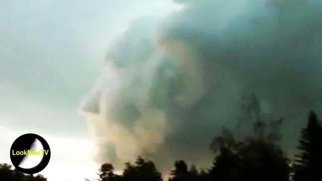 UK Woman Records FOREST UFO! Mysterious Face In CLOUD 7/15/2016