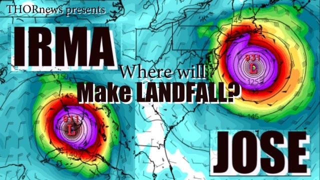 Where will Hurricane Irma & Jose make :Landfall? When will Irma Turn?