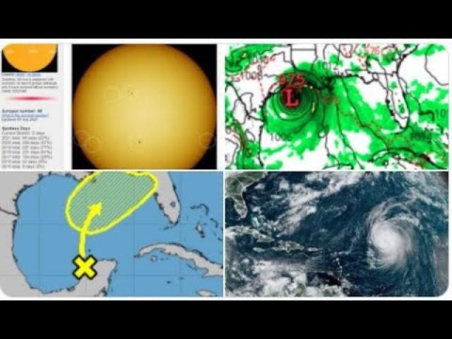 Two areas for Gulf of Mexico to watch & 1 will probably be trouble in next 10 days & FIVE SUNSPOTS