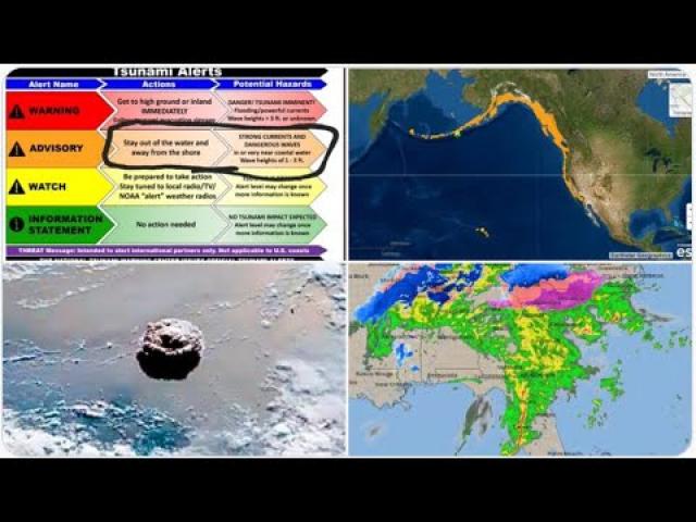 Tsunami Advisory for California, Oregon, Washington, Canada, Alaska & Hawaii from Tonga Eruption!
