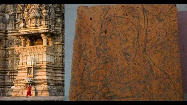 Temple excavation in India mysteriously shut down after discovery of engraving of strange foreign fa