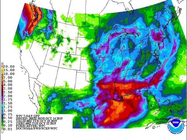 NE Texas & South East Heavy Rains & BIG Bombogenesis North East Storm Wednesday