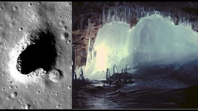 Lunar lava tubes may provide access to vast polar ice reservoirs on the moon