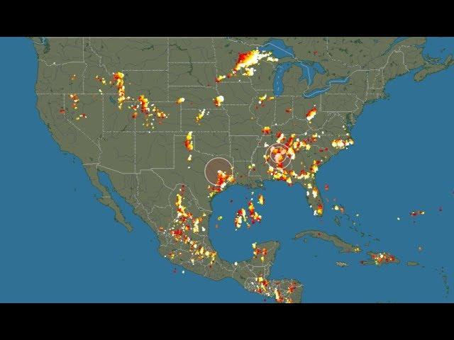 System is BIG & SLOW  We're up to 26k Lightning Strikes in last 2 hours! It's getting Wild.