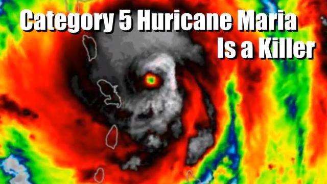 Maria is a Category 5 Hurricane Monster & Jose is stationary off the East Coast