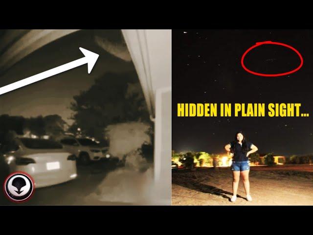 It Was Lurking Right Behind Her.. Doorbell UFO Sparks Frenzy