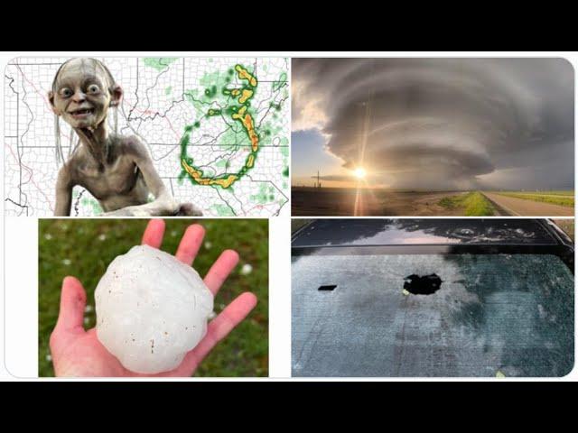 Red Alert! Nasty Storm Giant Hail dropping storm over DFW & Central TX! Colorado blanketed with Hail