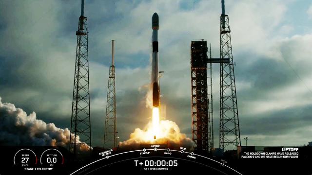 SpaceX launches SES O3b mPOWER satellites, nails landing at sea