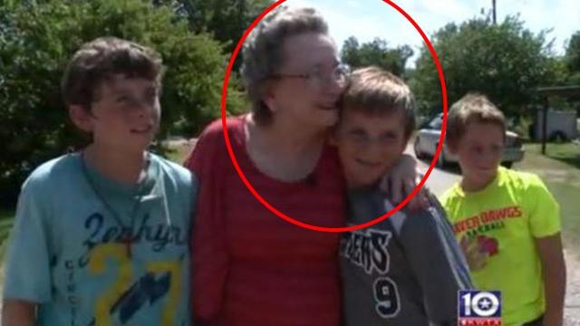 Elderly Woman Catches 4 Boys Sneaking Into Yard, Weeps When She Realizes What They're Doing