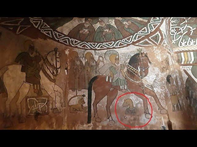 Reptilian E.T. spotted in old painting in a very old Christian church in Ethiopia #newvideo