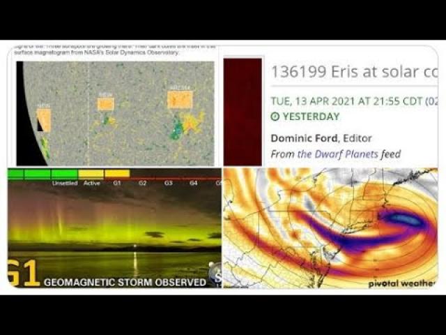 Tsunami. Eris Energy & Nor'easter? 4 SUNSPOTS? Florida & Southeast storms & more Volcano activity.