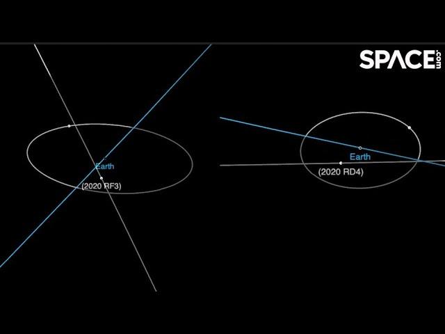 Bus and car-size asteroids zip by Earth on same day