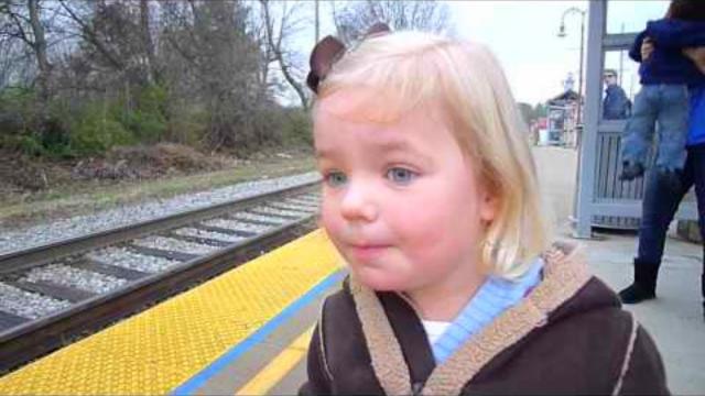 Little Girl Waves to Passing Train Every Day, 3 Years Later Conductor Sees Sign in Window !