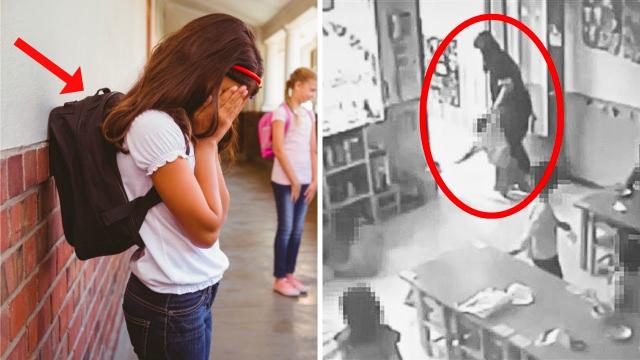 Girl's Backpack Starts Moving Inside Classroom - Teacher Cries When She Looks Inside