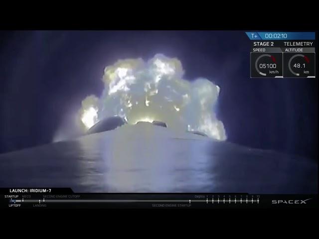 Blastoff! SpaceX Launches Iridium NEXT Satellites Through Fog