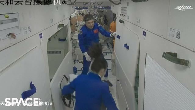 China's Shenzhou 13 crew docks and enters space station
