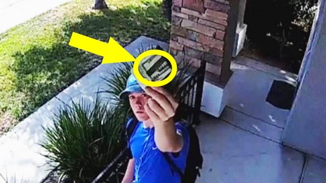 Mom doesn’t dare open door – then looks at security cam and sees teenager