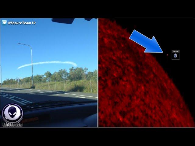 Bizarre "Entity" Over UK, Mysterious Moon-Sized UFO Next To Sun & More! 7/22/16