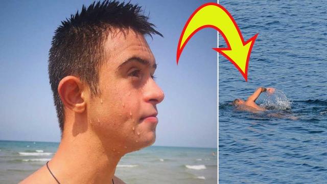 Young man with Down’s syndrome risks life to rescue girls drowning at sea – help us pay tribute