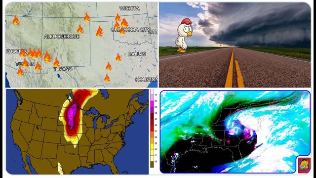 Wildfire season is lit! Carolina Rain Continues! Tornadoes for Dakotas! Canadians wowed by storm!