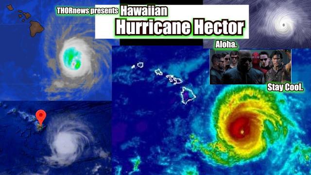 Hurricane Hector TS Warning 4 Hawaii - close & strong Hurricane, not a direct hit
