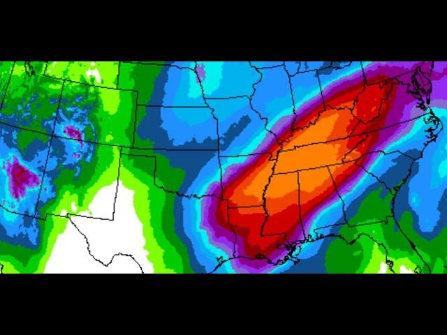 Alert! Danger! 10 days of Rain for Middle USA & Hawaii Rains & Next California Storm