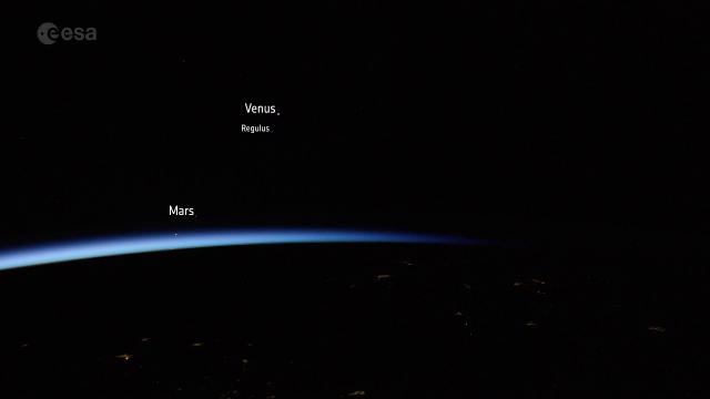 Watch Several Planets, the Moon and Regulus 'Rise' From Space Station