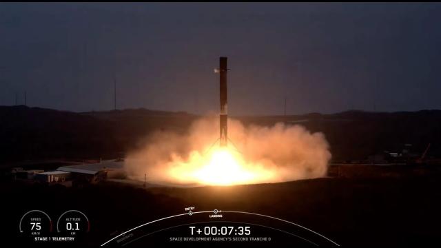 SpaceX launches 13 satellites for US Space Force, booster lands in California