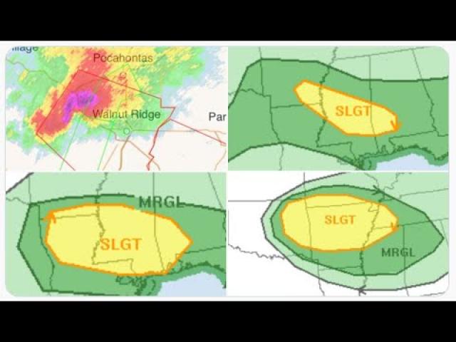 Tornado Emergency for Jonesboro Arkansas! Tornado Watches for Arkansas Missouri & Tennessee!