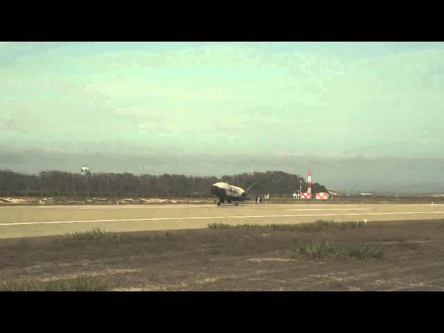 Secretive X-37B Space Plane Lands At Vandenberg AFB | Video