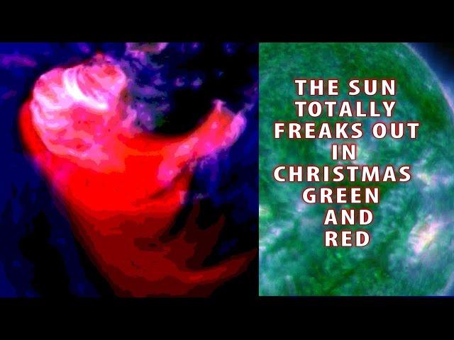 The Sun totally Freaks out in Christmas Green & Red - Panic Cuddle NOW!