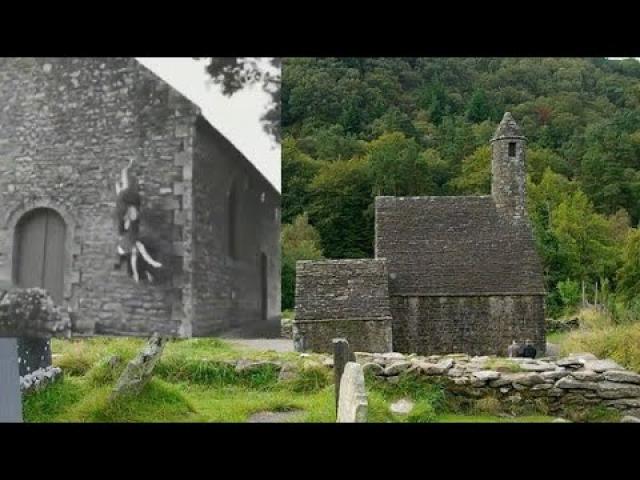 Frightened tourist caught on video a fight between two witches in Glendalough Monastery, Ireland
