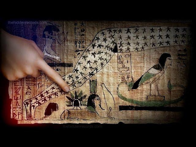 Ancient Egyptian manuscript show a UFO landing on the “Sphinx”