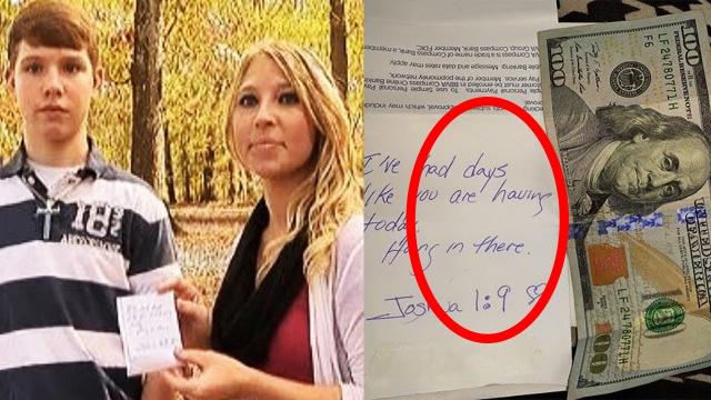 This Strange Woman Waited For Mom To Look Away, Slips Her Son $100 & ‘Weird’ Note