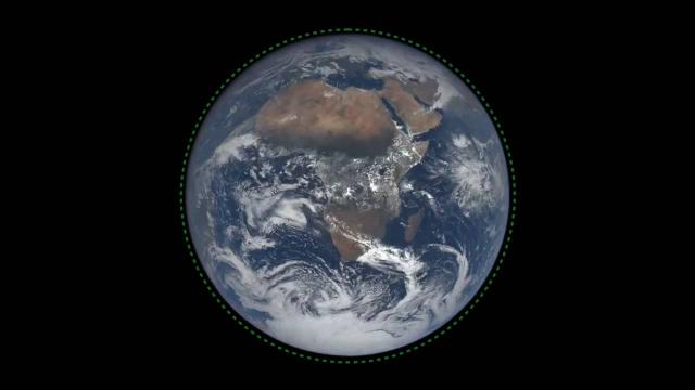 Earth From 1 Million Miles Away - One Year Time-Lapse Video