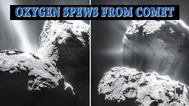 Scientists find Oxygen spewing from a Comet into Space!?