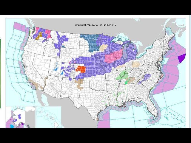 Texas, The Gulf & West & East Coast all get Action. + more NE Storm then Freeze