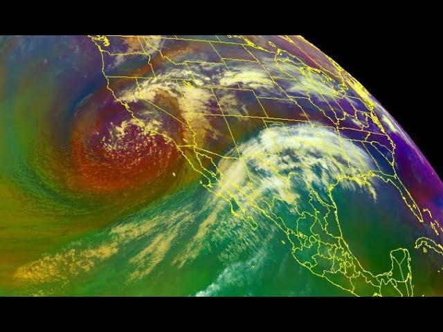 wild Storm over California & another major Solar Eruption.